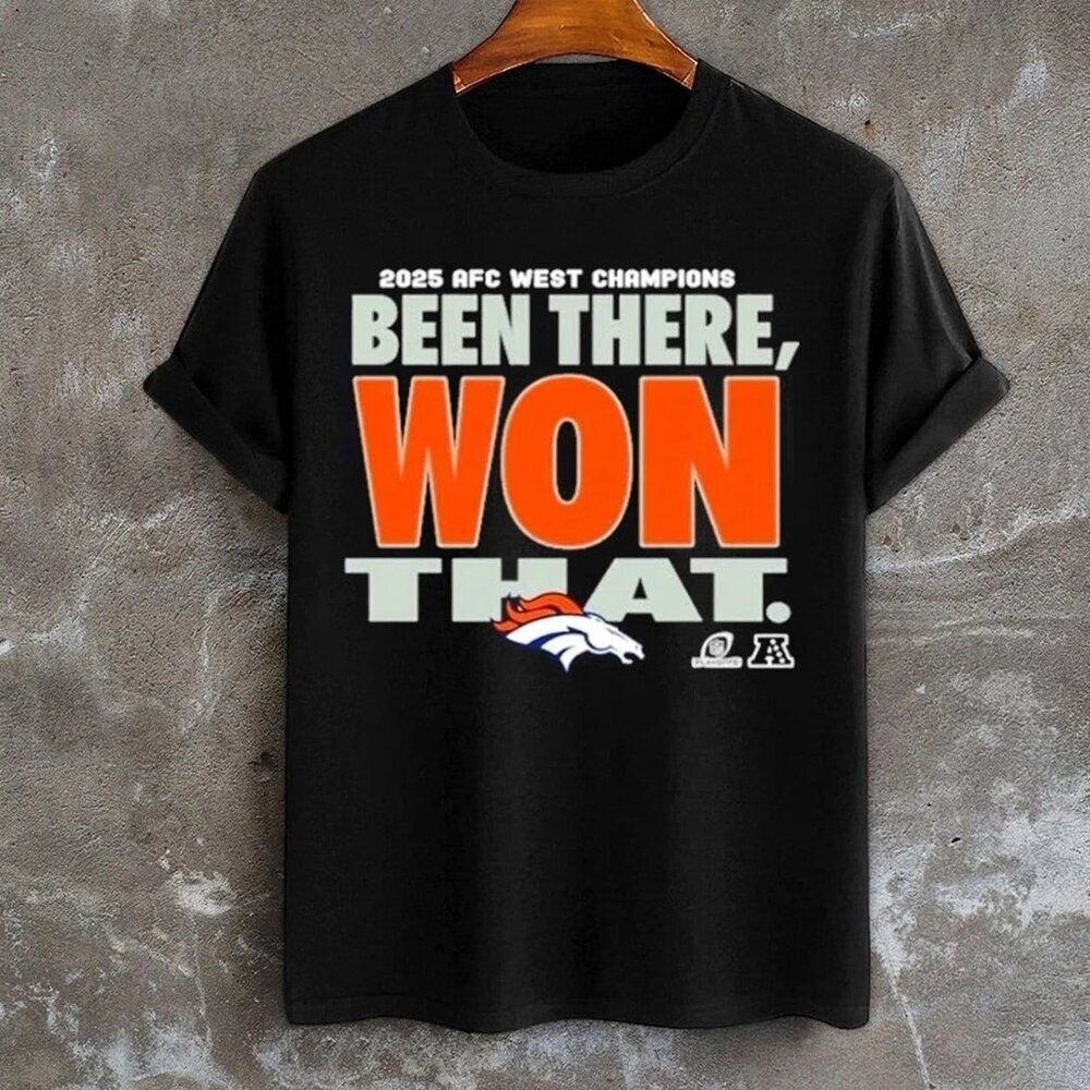 Denver Broncos 2025 AFC West Division Champions T Shirt  91